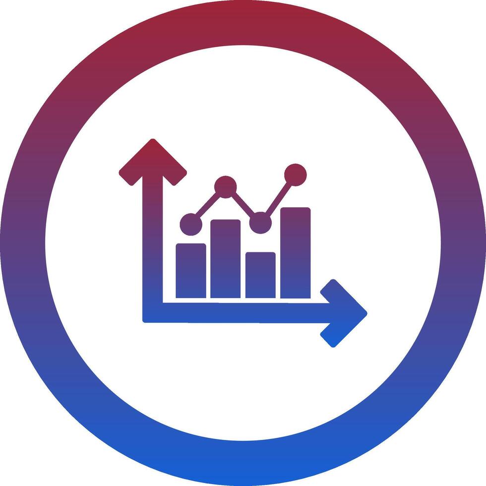 Growth Chart Icon Design Symbol vector