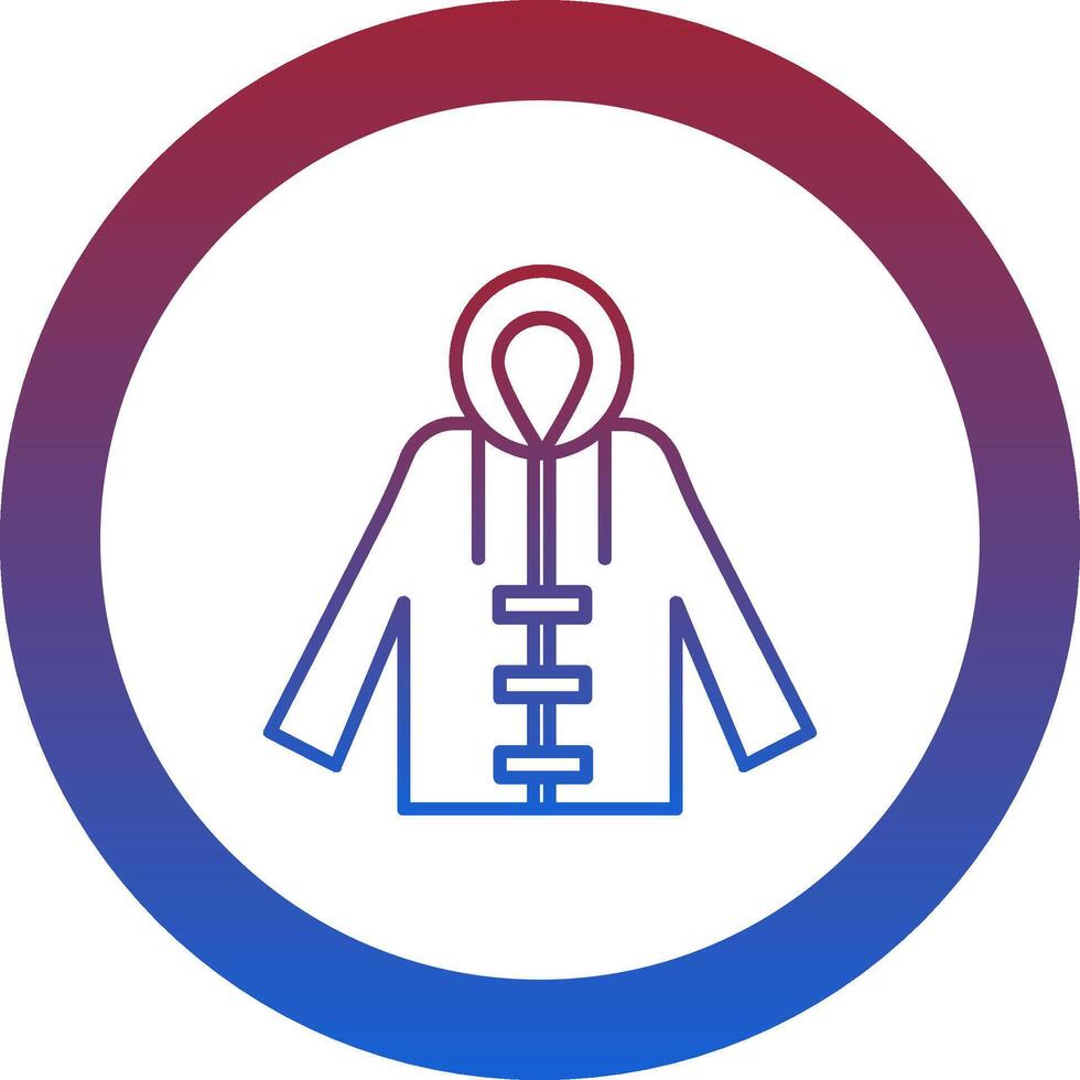 Raincoat Icon Design Symbol vector