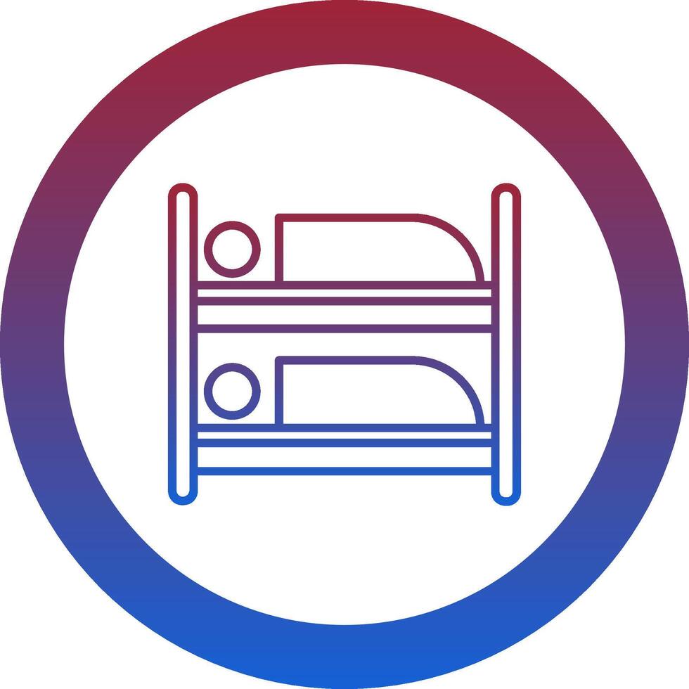 Bunk Bed Icon Design Symbol vector