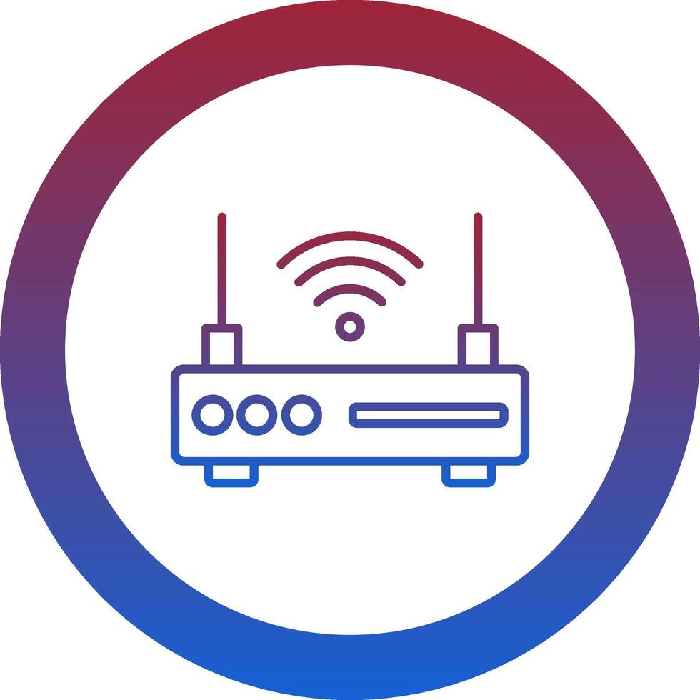 Router Icon Design Symbol vector