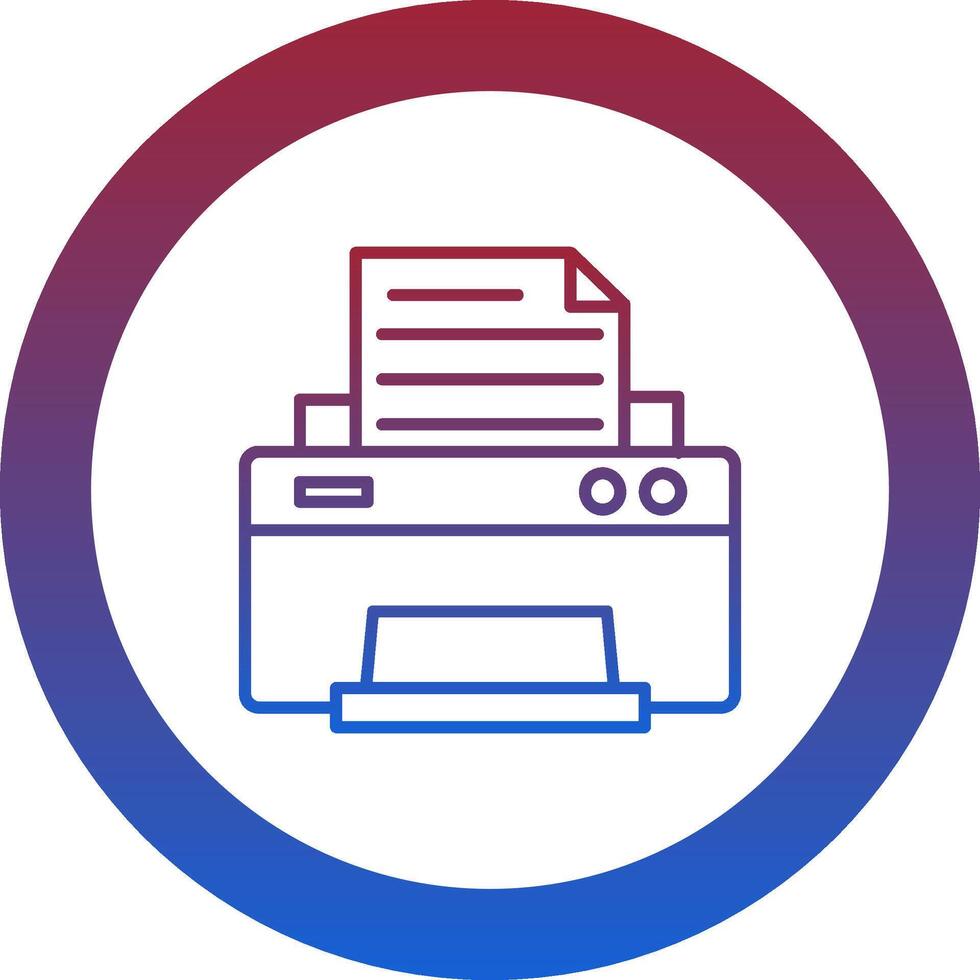 Printer Icon Design Symbol vector