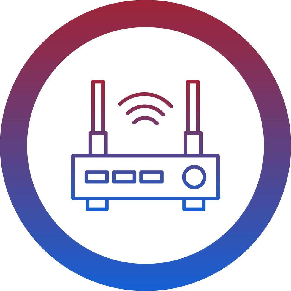 Router Icon Design Symbol vector