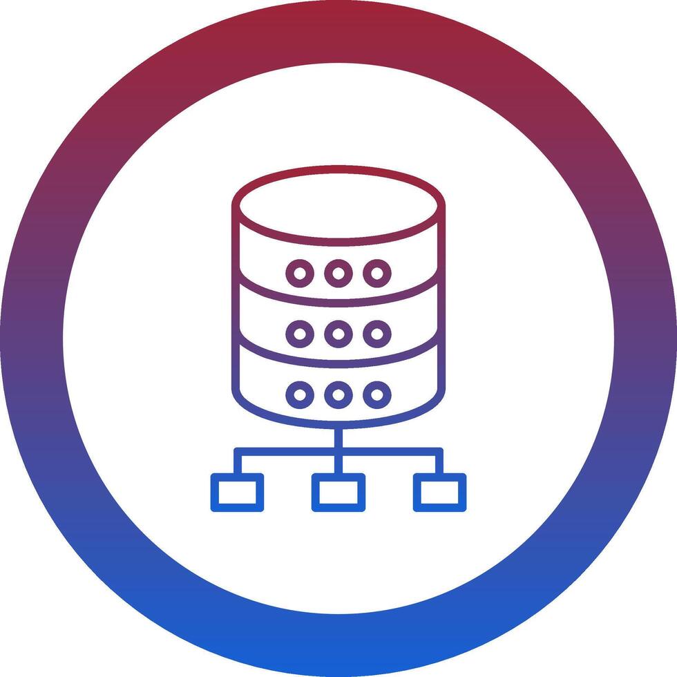 Database Icon Design Symbol vector