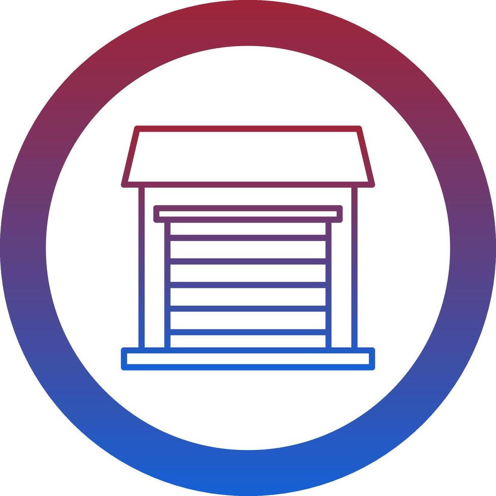 Garage Icon Design Symbol vector
