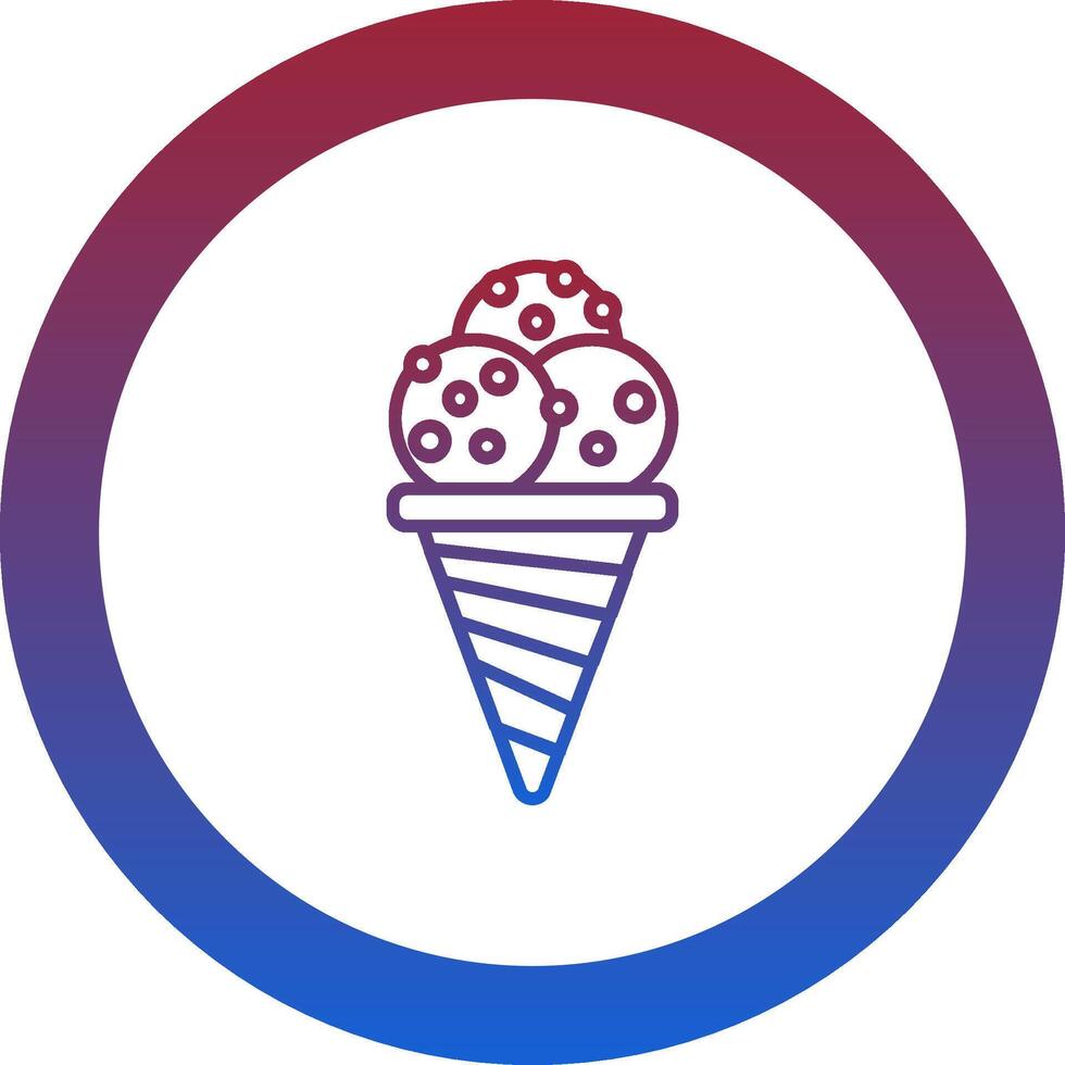 Ice Cream Cone Icon Design Symbol vector
