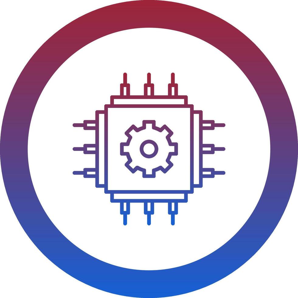 Cpu Icon Design Symbol vector