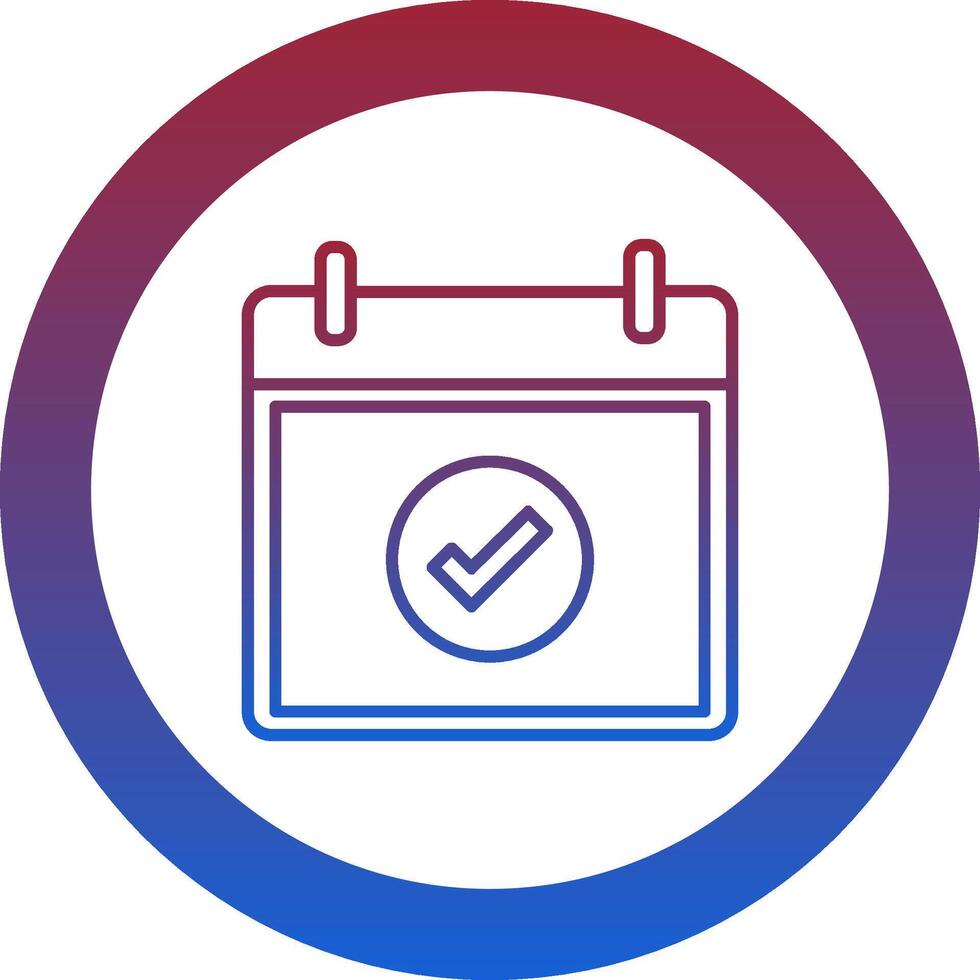 Correct Icon Design Symbol vector