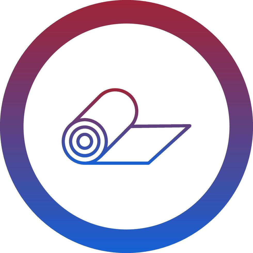 Gym Mat Icon Design Symbol vector