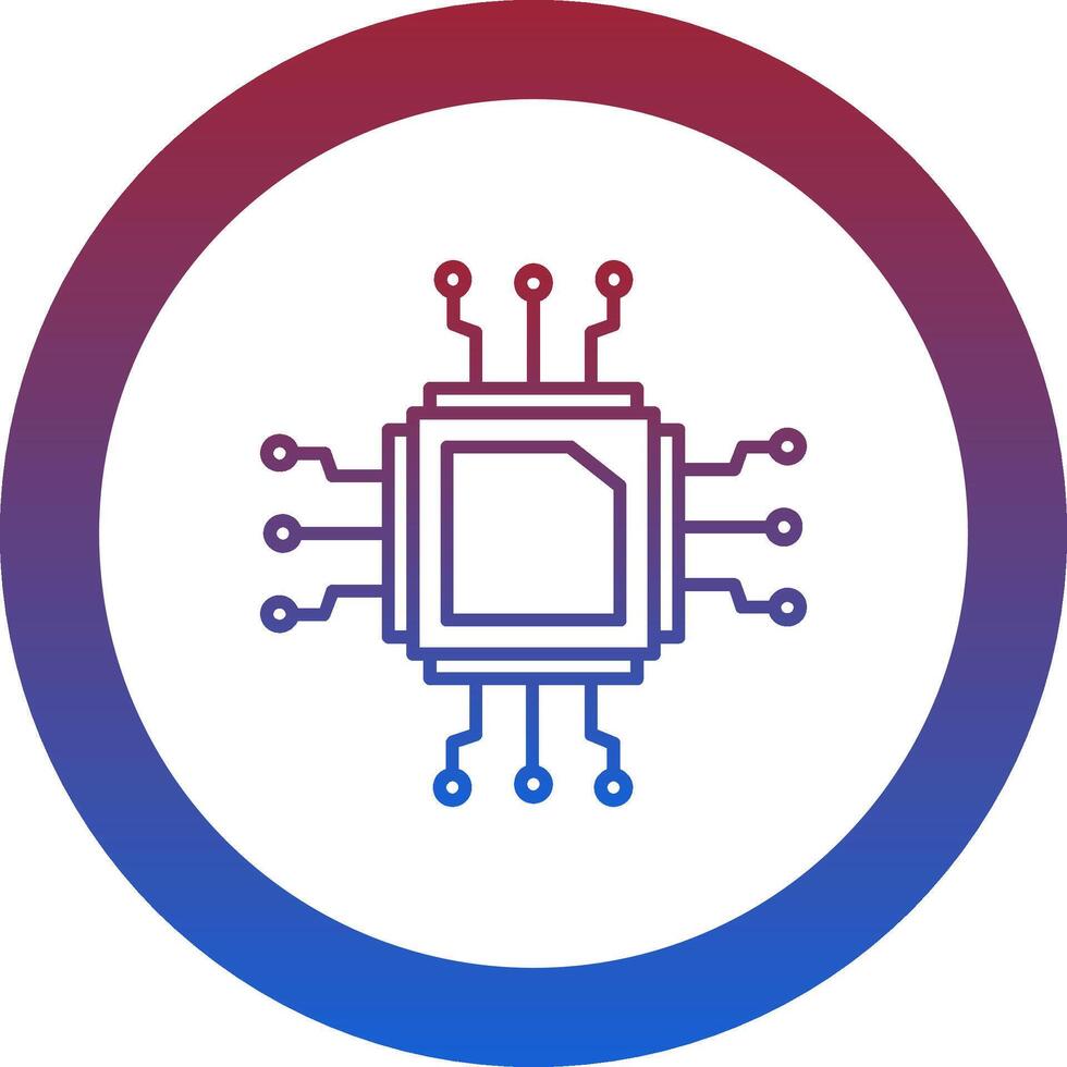 Cpu Icon Design Symbol vector