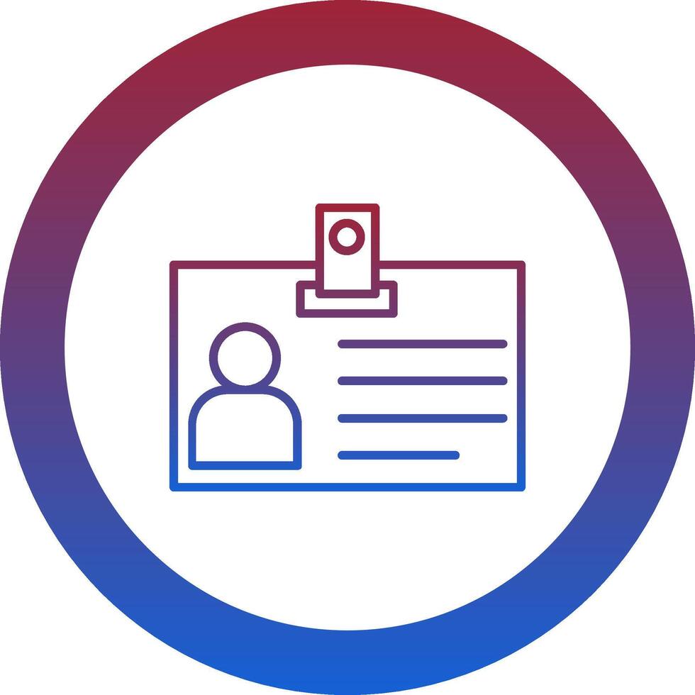 Identification Card Icon Design Symbol vector