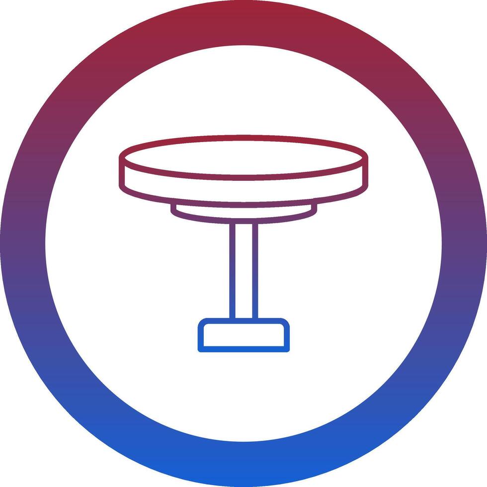 Round Table Icon Design Symbol vector