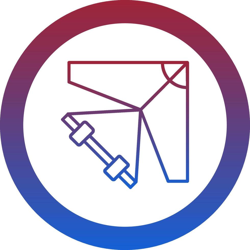 Glider Icon Design Symbol vector