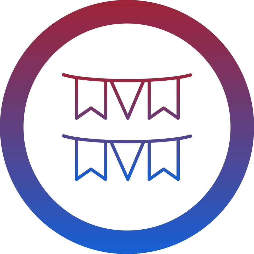 Garland Icon Design Symbol vector