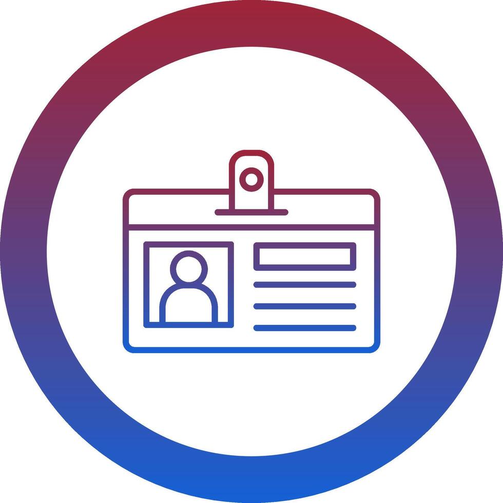 Identification Card Icon Design Symbol vector