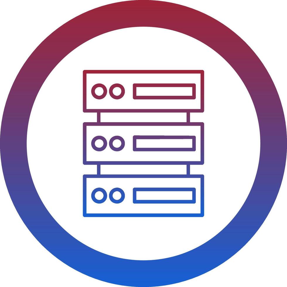 Database Icon Design Symbol vector