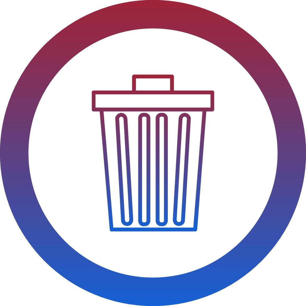Dustbin Icon Design Symbol vector