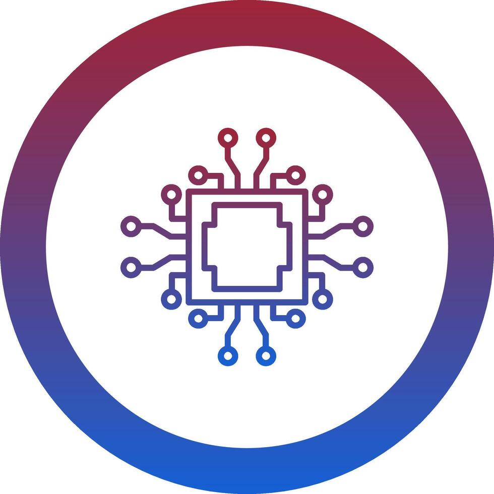 Cpu Icon Design Symbol vector