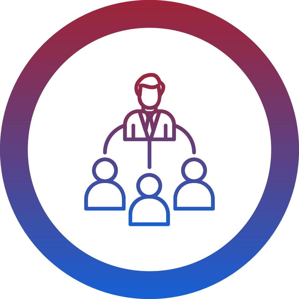 Delegate Icon Design Symbol vector