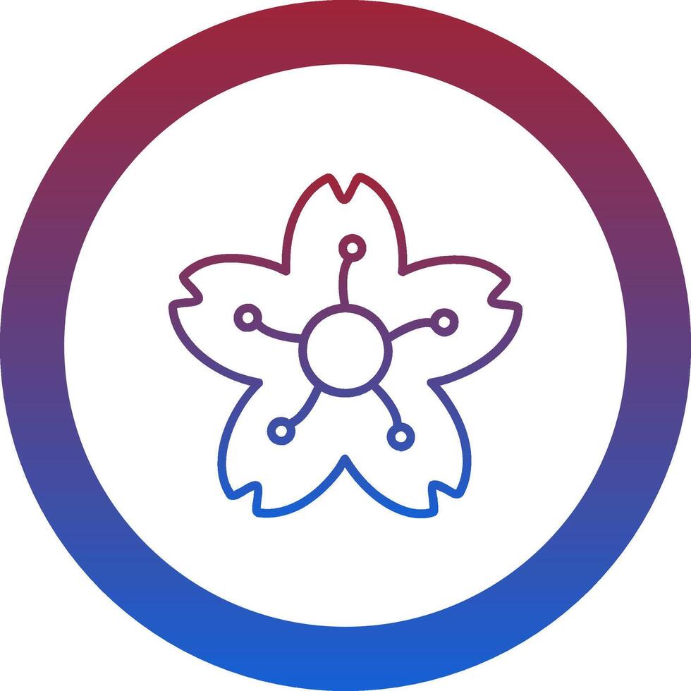 Cherry Blossom Icon Design Symbol vector