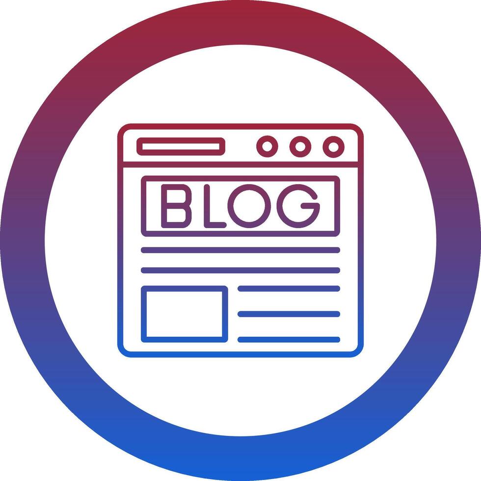 Blog Icon Design Symbol vector