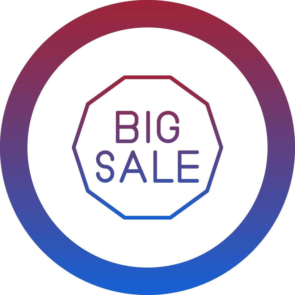 Big Sale Icon Design Symbol vector