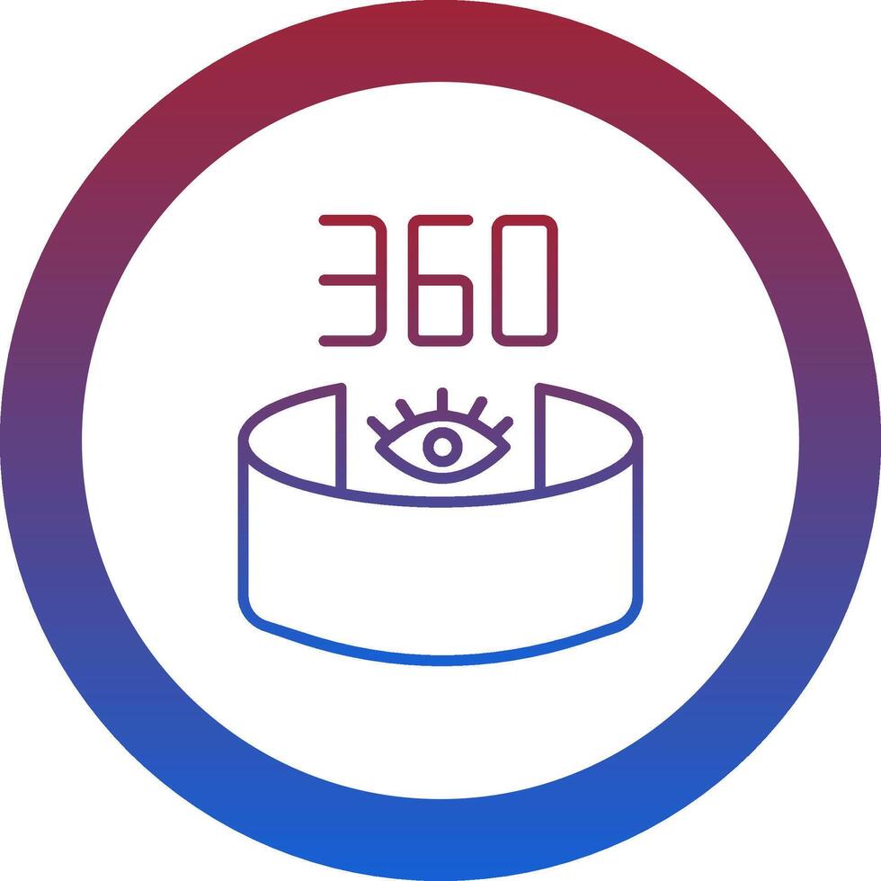 360 View Icon Design Symbol vector
