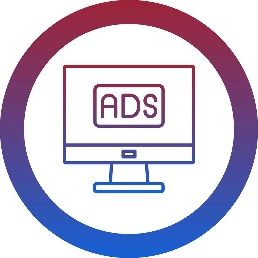 Ads Icon Design Symbol vector