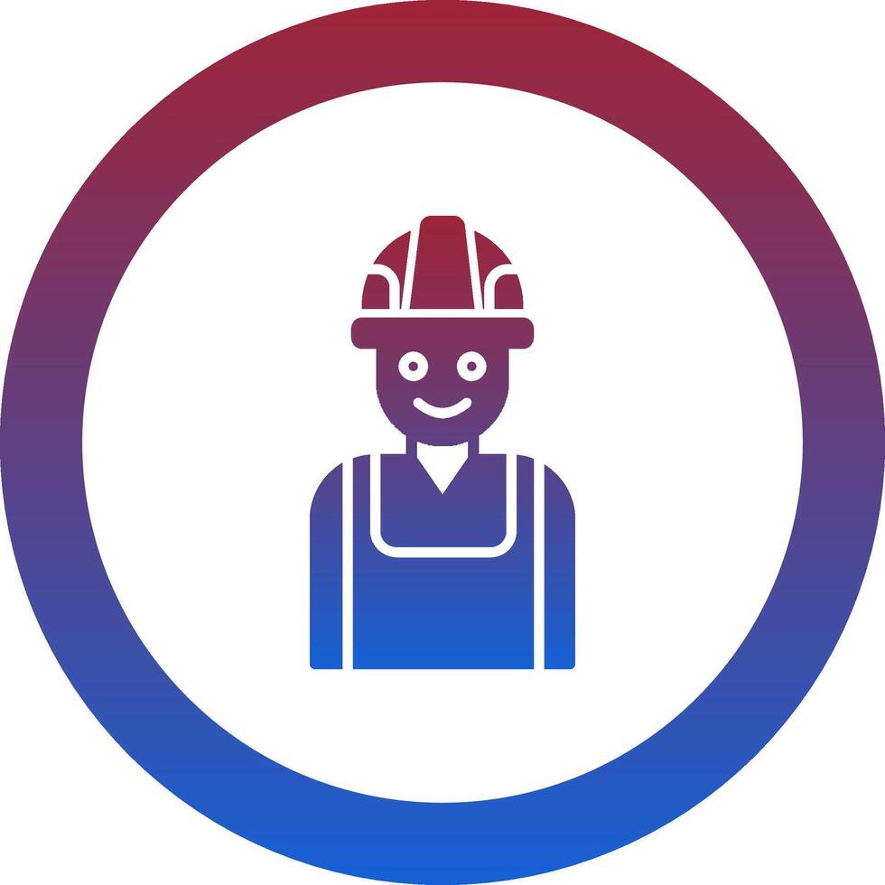 Worker Icon Design Symbol vector