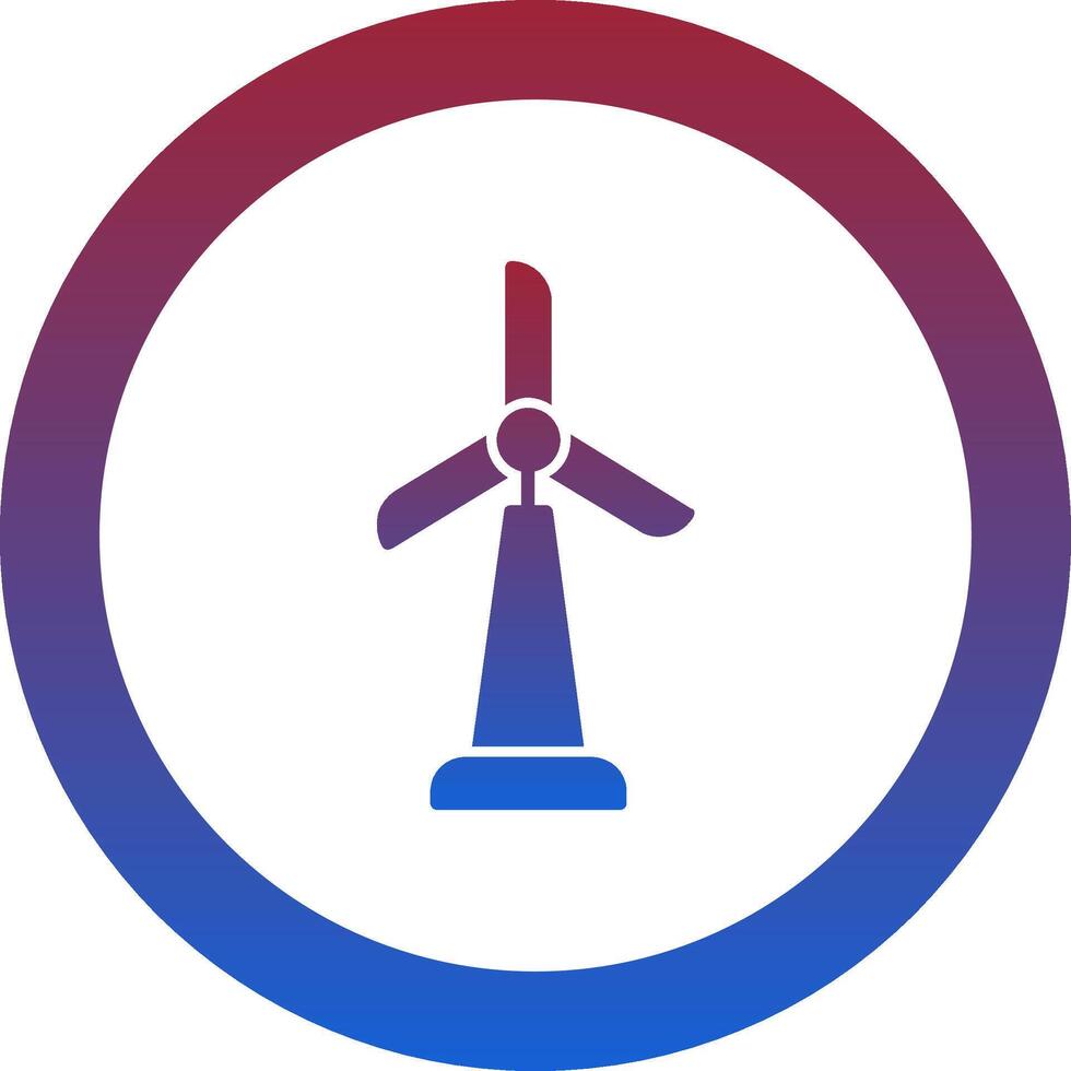 Wind Turbine Icon Design Symbol vector