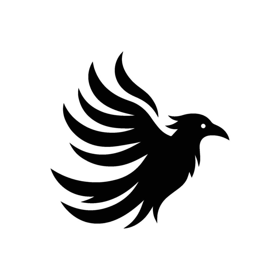 Eagle icon silhouette illustration isolated vector