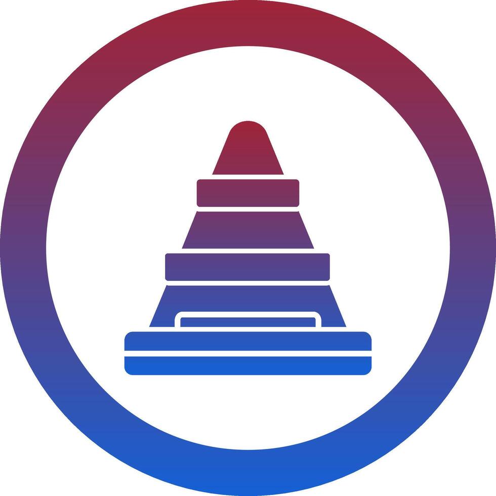 Traffic Cone Icon Design Symbol vector