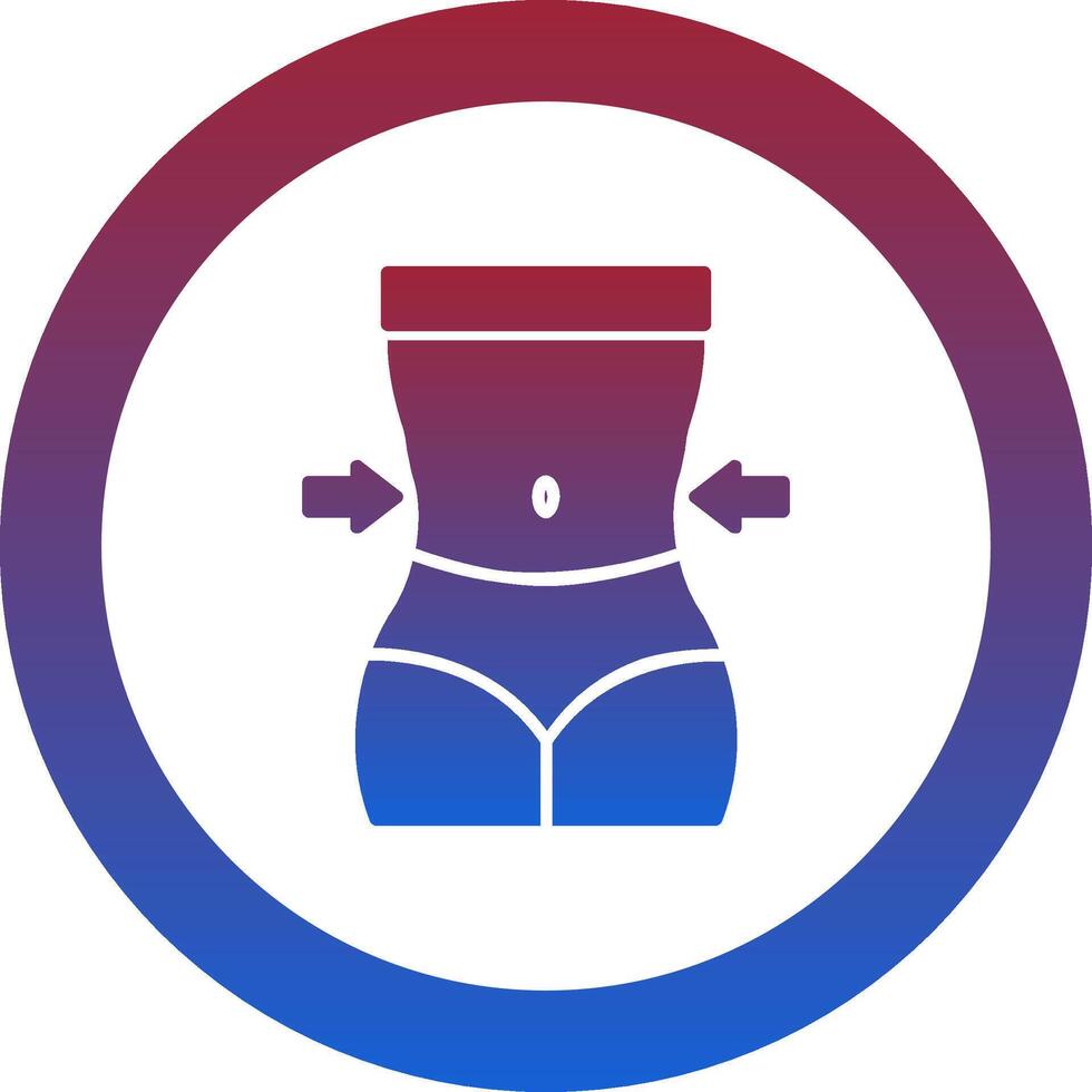 Waist Icon Design Symbol vector