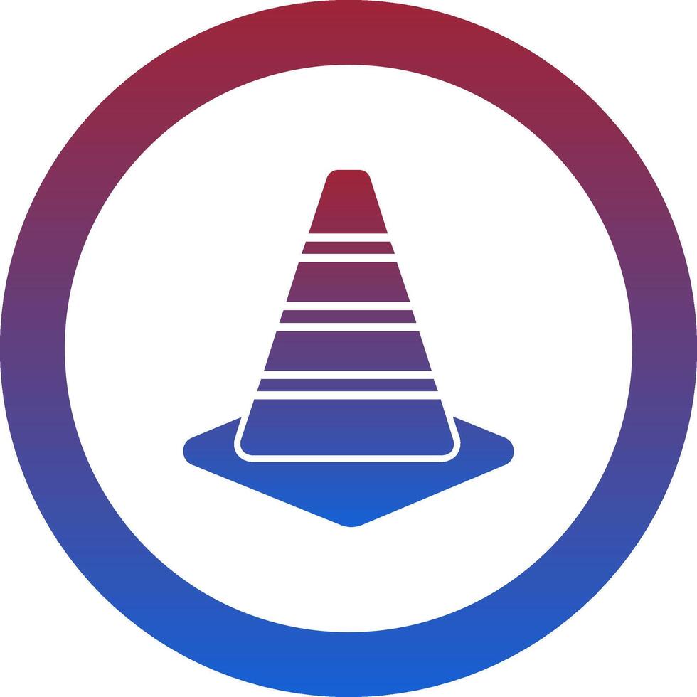 Traffic Cone Icon Design Symbol vector