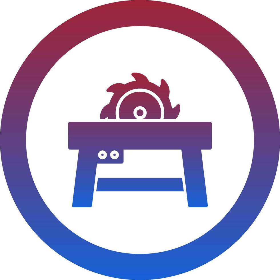 Table Saw Icon Design Symbol vector