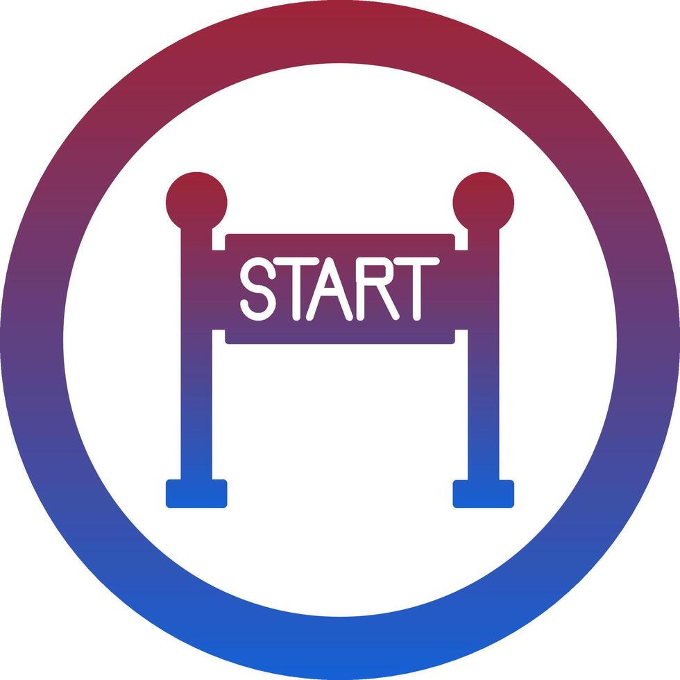 Start Line Icon Design Symbol vector