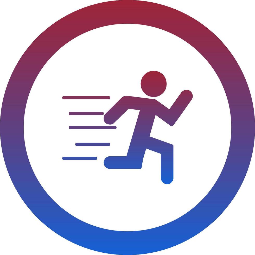 Running Icon Design Symbol vector