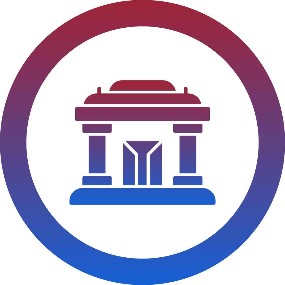 Museum Icon Design Symbol vector