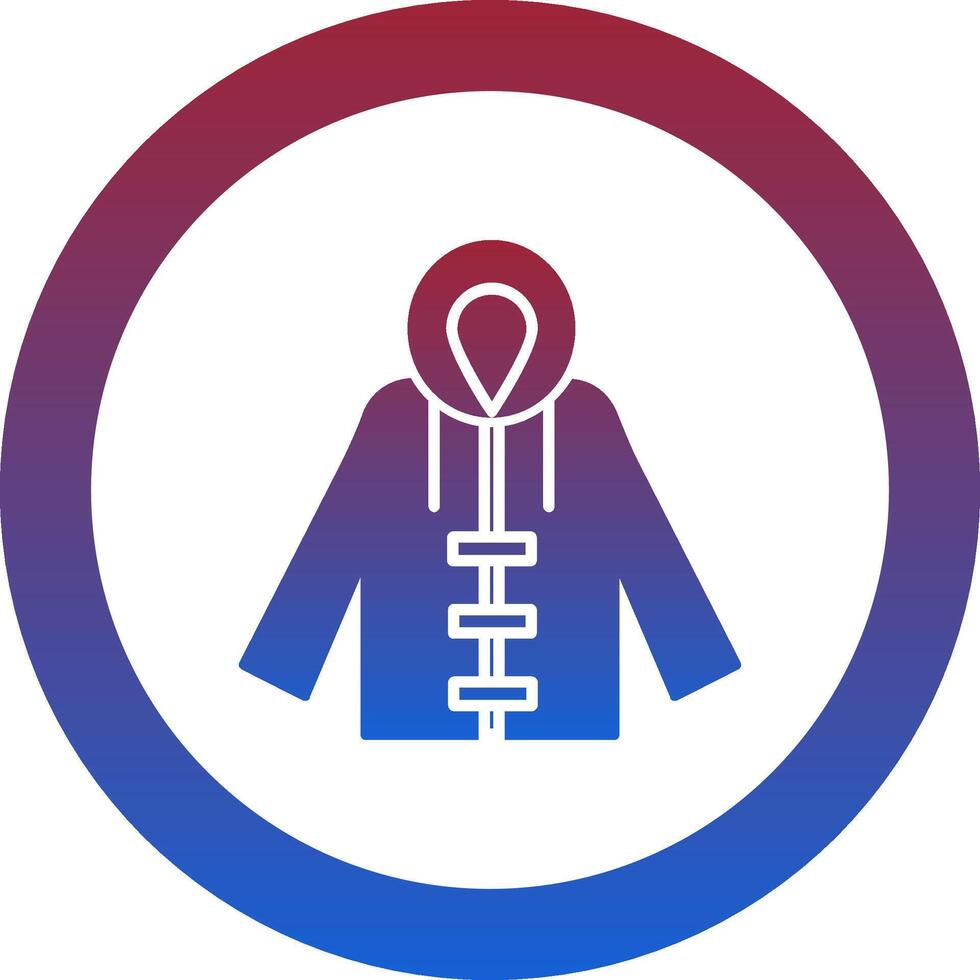Raincoat Icon Design Symbol vector