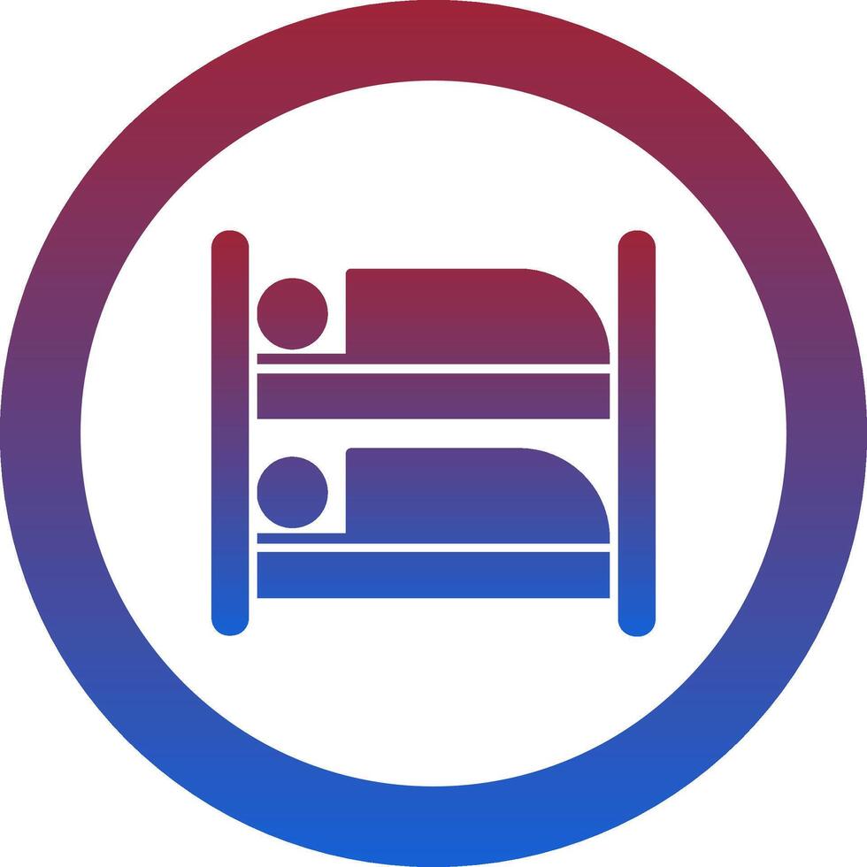 Bunk Bed Icon Design Symbol vector