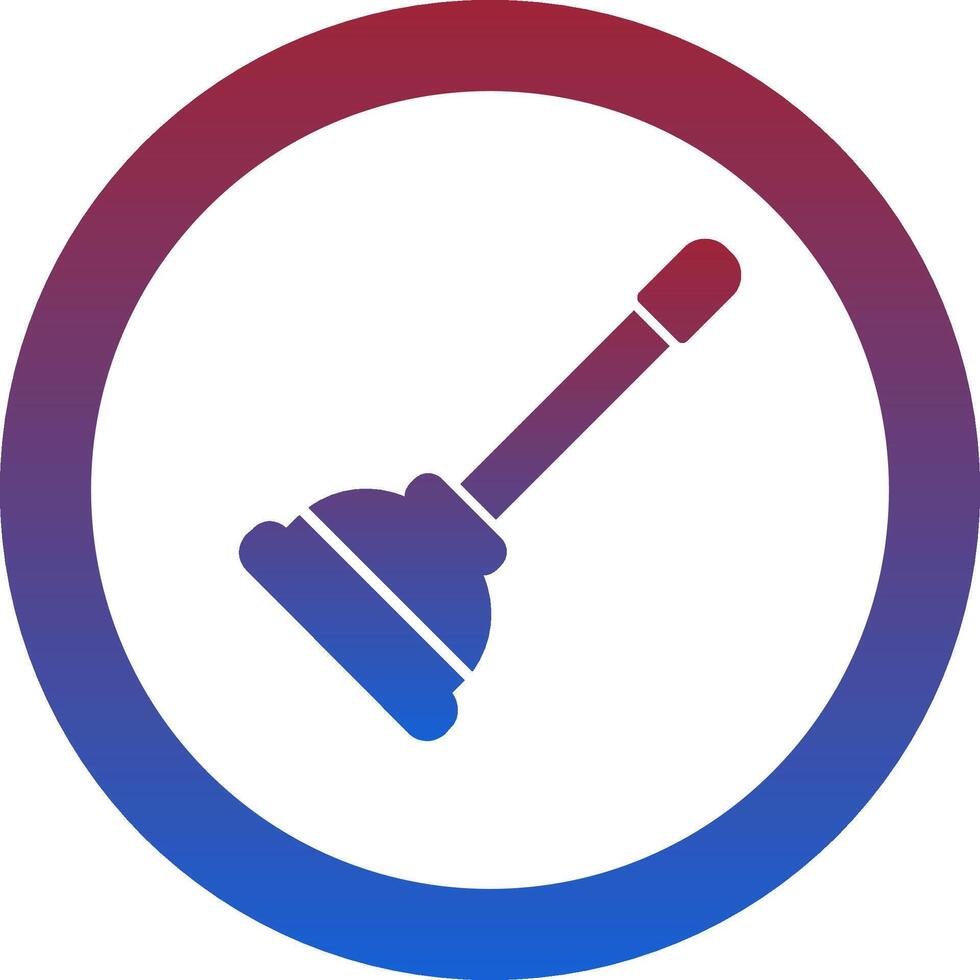 Plunger Icon Design Symbol vector
