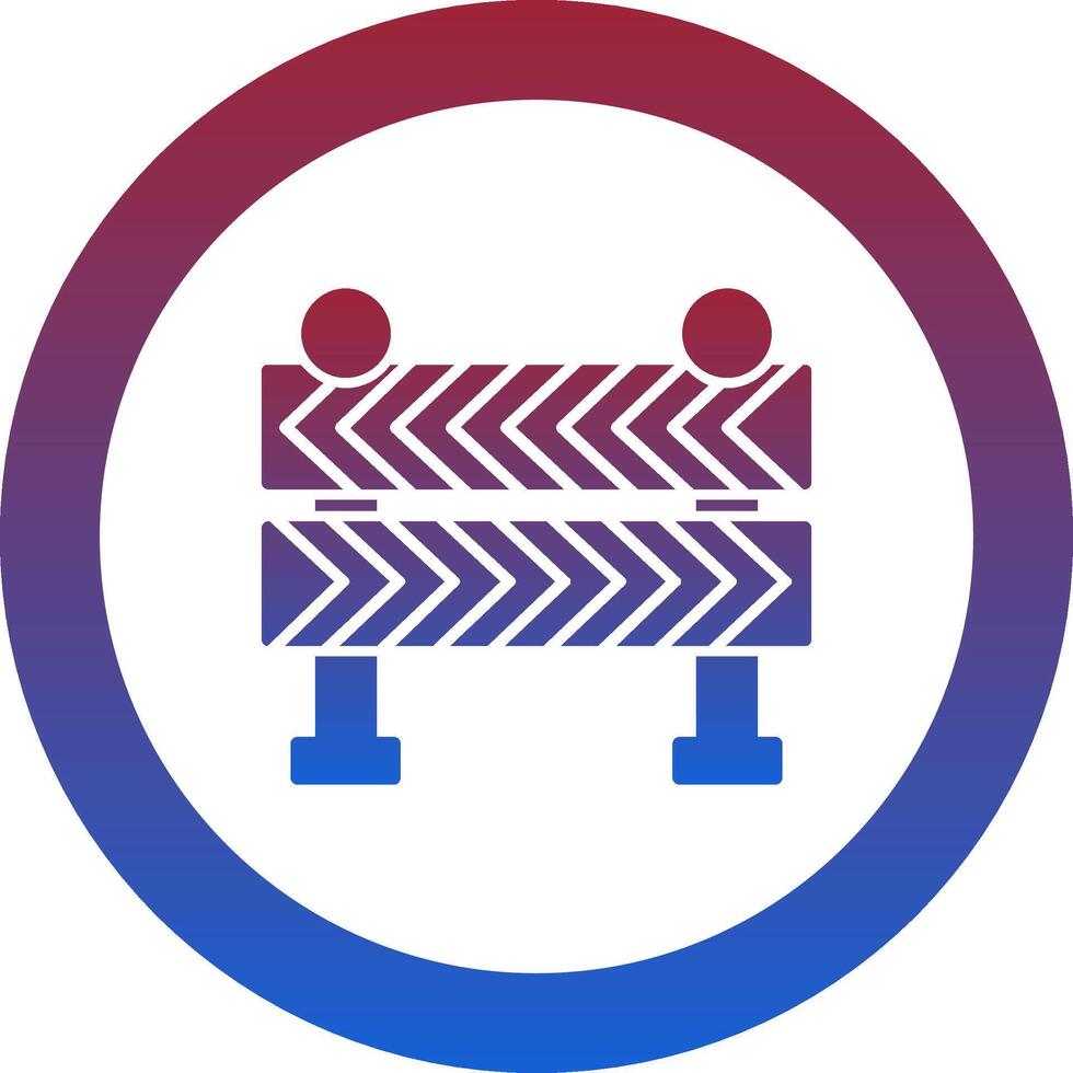 Road Barrier Icon Design Symbol vector