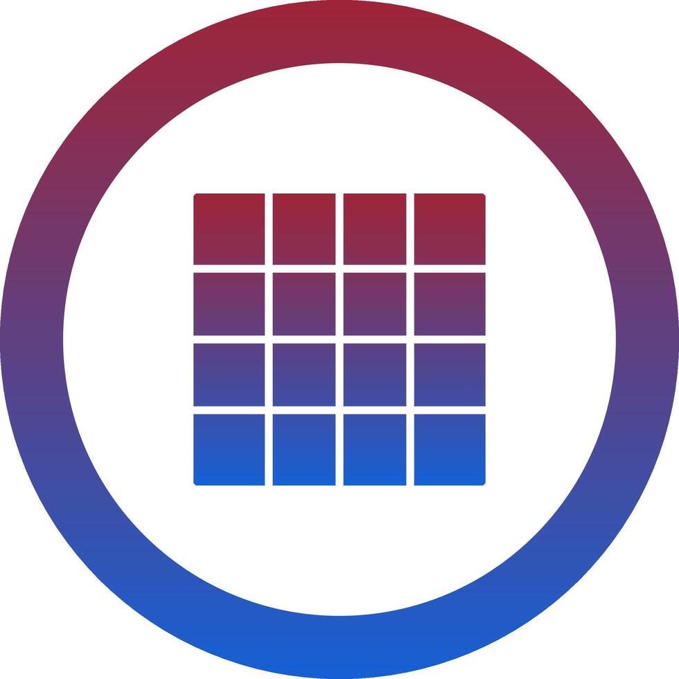 Grid Icon Design Symbol vector