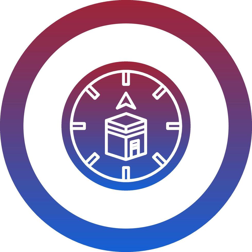 Qibla Icon Design Symbol vector