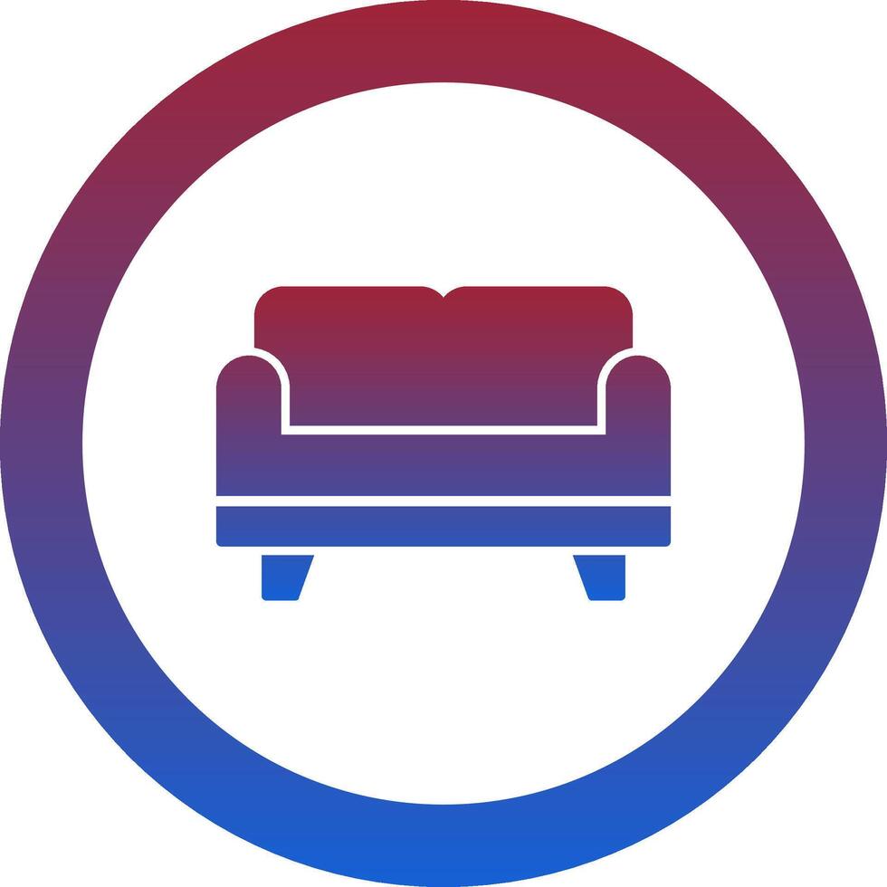 Sofa Bed Icon Design Symbol vector
