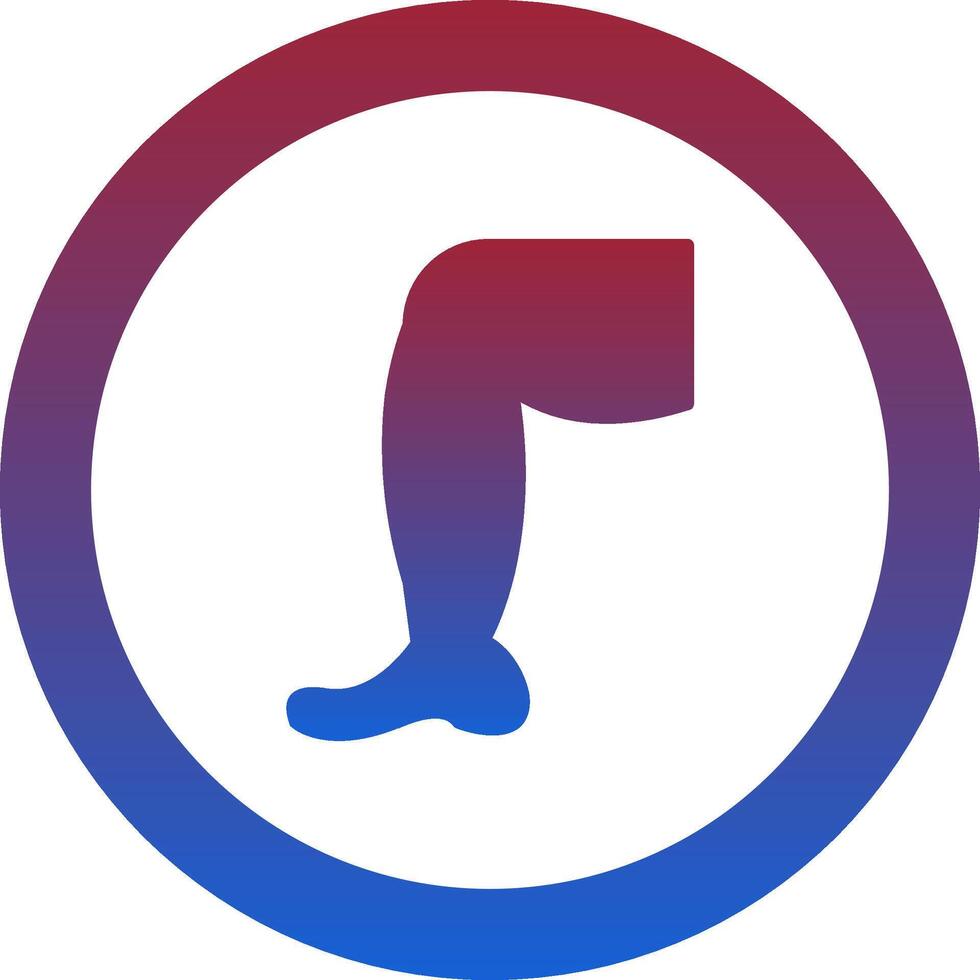 Leg Icon Design Symbol vector