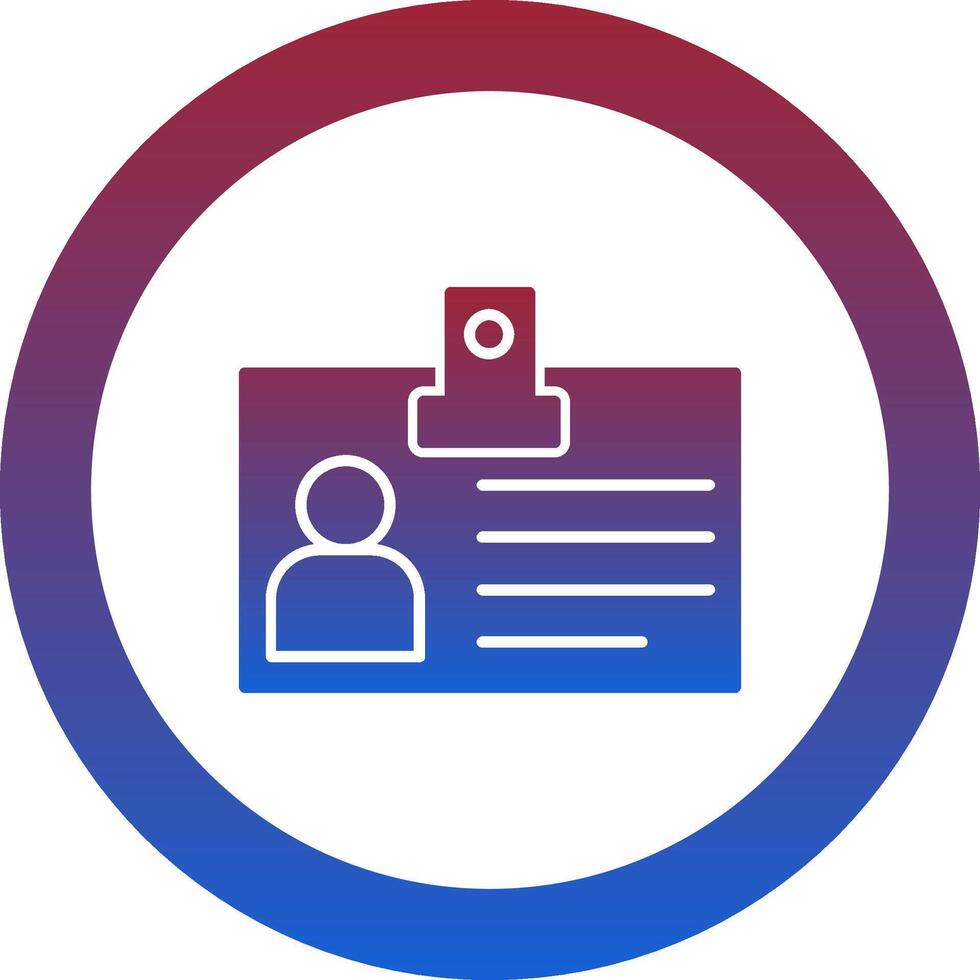 Identification Card Icon Design Symbol vector