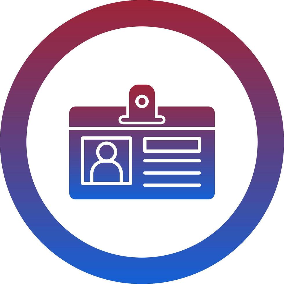 Identification Card Icon Design Symbol vector
