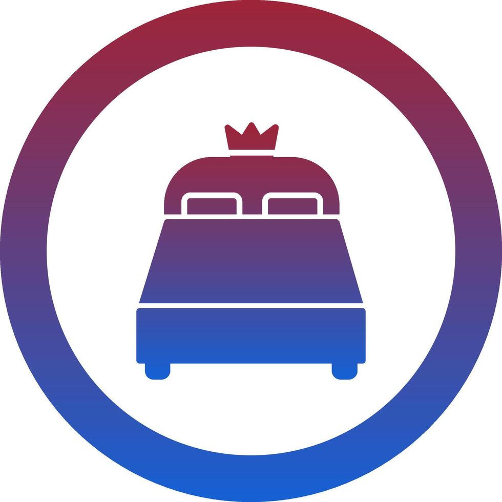 King Size Icon Design Symbol vector