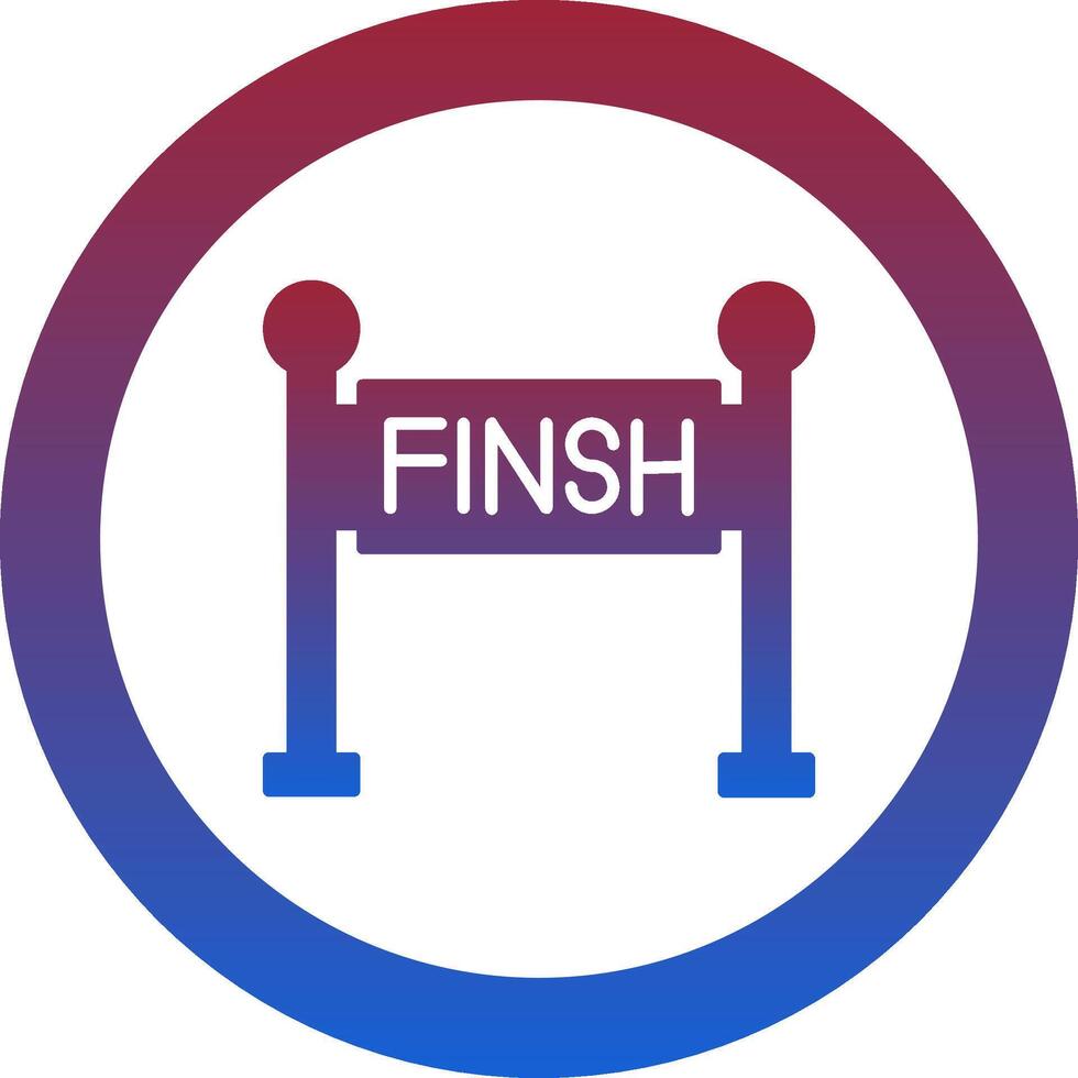 Finish Line Icon Design Symbol vector