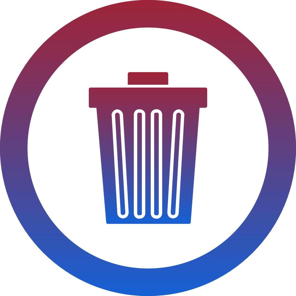 Dustbin Icon Design Symbol vector